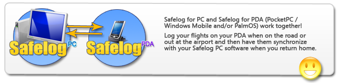 Safelog PC and PocketPC work together!