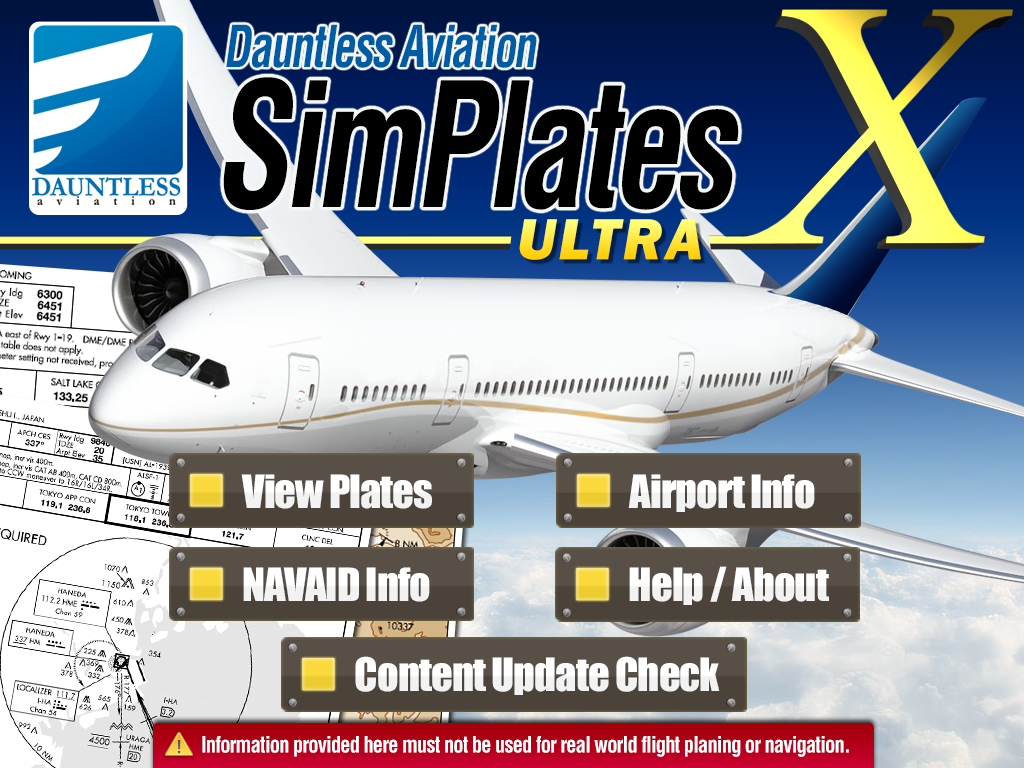 SimPlates Ultra incldues Approach Plates for Tancredo Neves International Airport